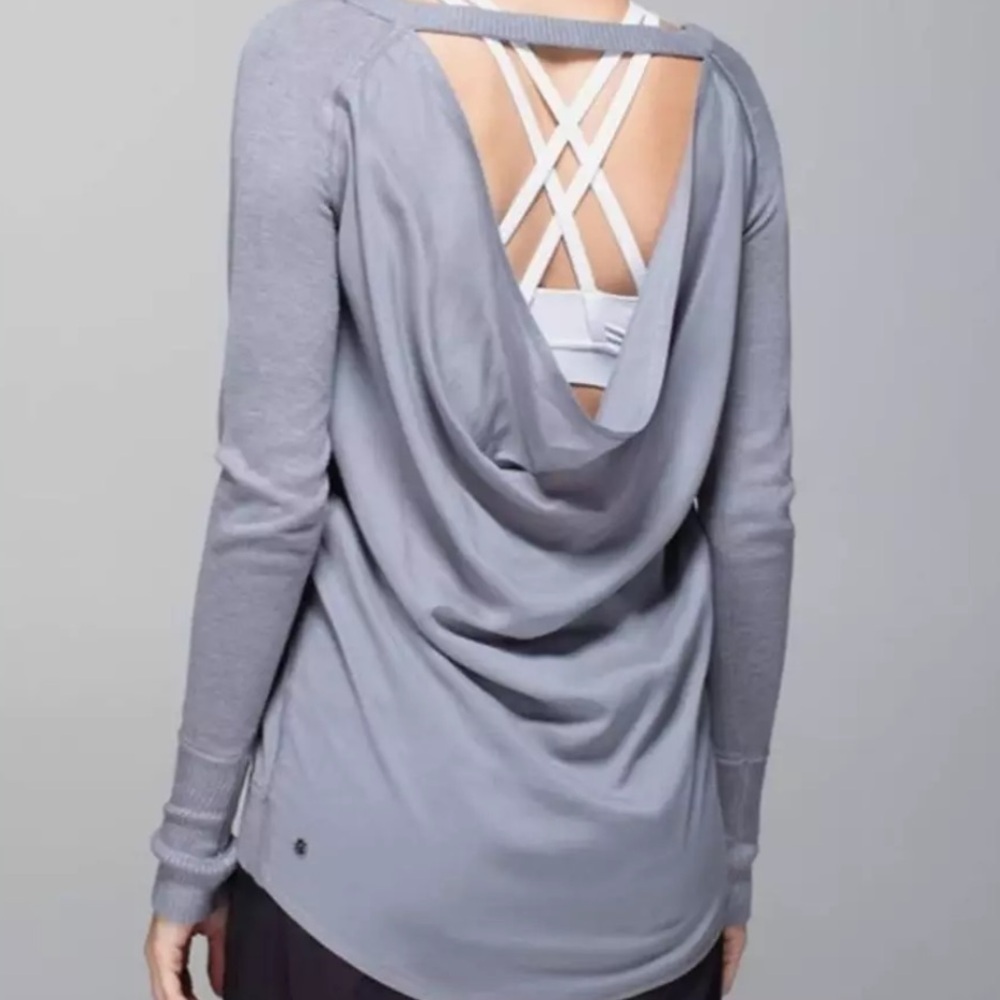 Lululemon Unity Pullover Sweater in Heathered Fossil - Size 8